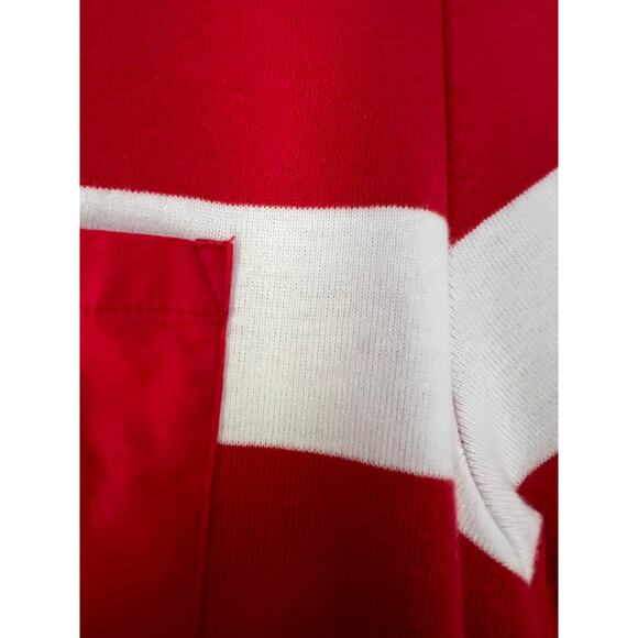 Red and White Striped Polo T-Shirt Womens Size Large July 4th Patriotic Nautical - Picture 5 of 6